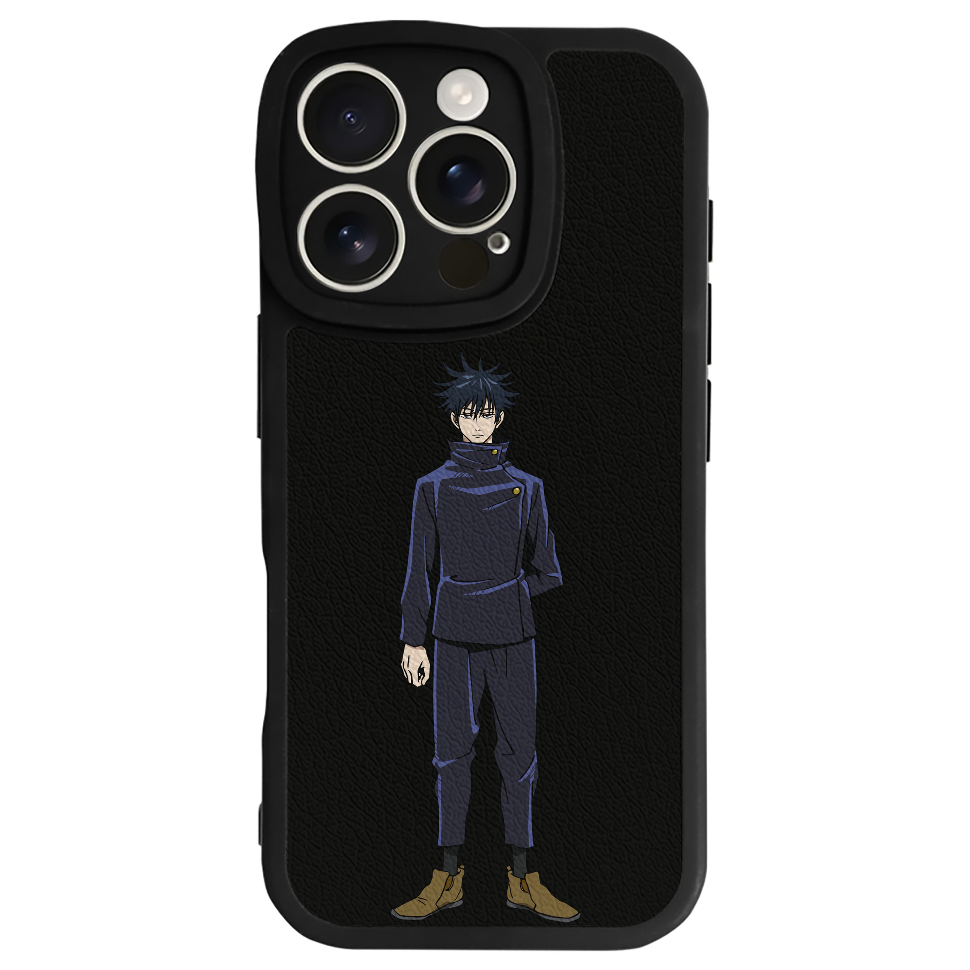 （画像用） 呪術廻戦 Jujutsu Kaisen 【iPhone 16シリーズ対応】シリコンスマホケース（レザー調） 材質：シリコン